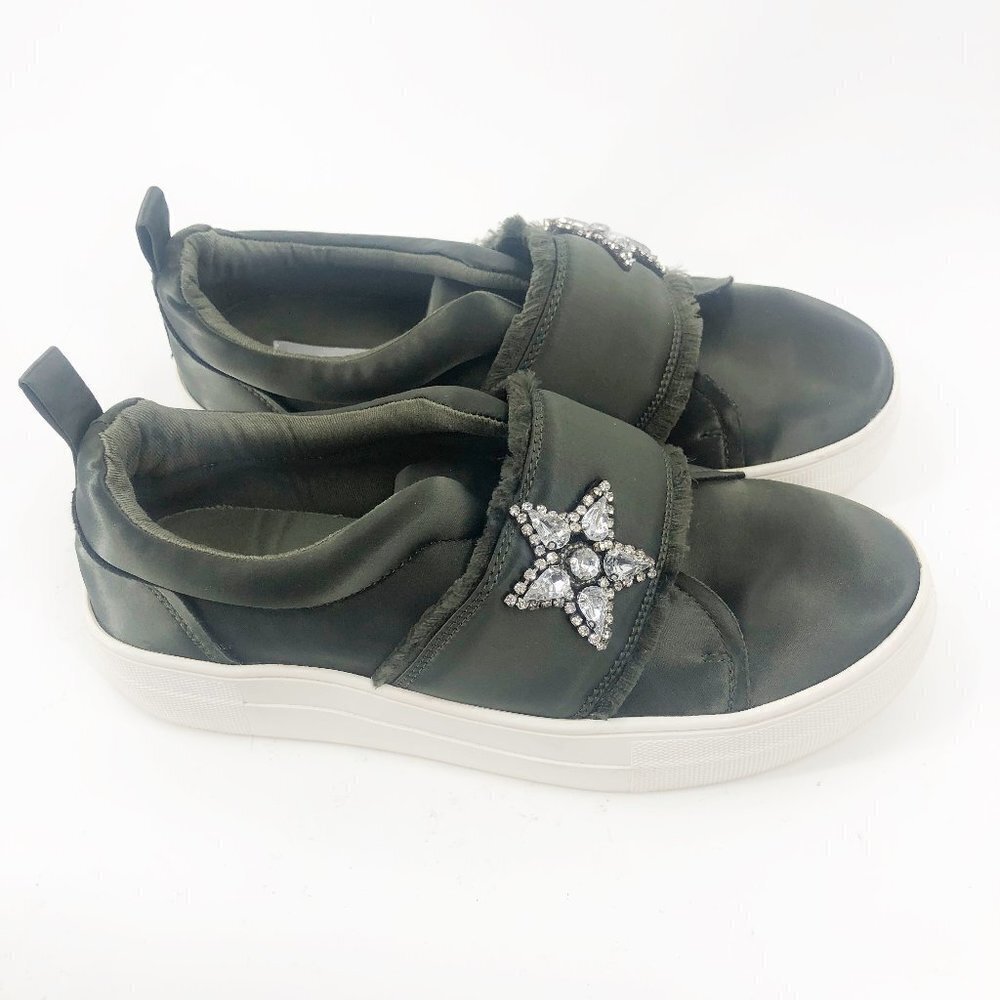 ✅ STEVE MADDEN GREEN GIRLS SLIPON SHOES‎ 5.5